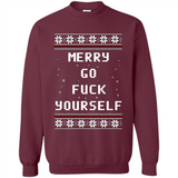 Merry go fuck yourself Christmas sweatshirt PINGPONG