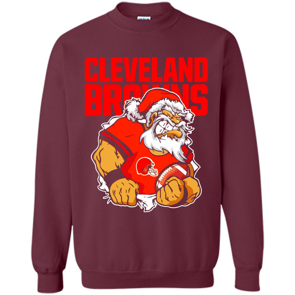 Grumpy Santa Claus Cleveland Browns Football Team PINGPONG