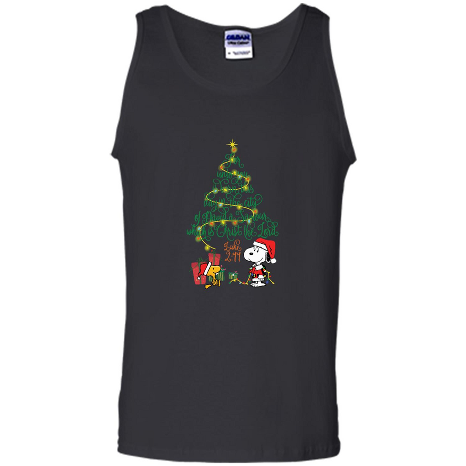 Snoopy-Woodstock-Christmas-tree-for-unto-you-is-born-this-day