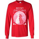 Sailor Moon Yin Yang Cat Love Ugly Christmas Sweater - Long Sleeve T-Shirt