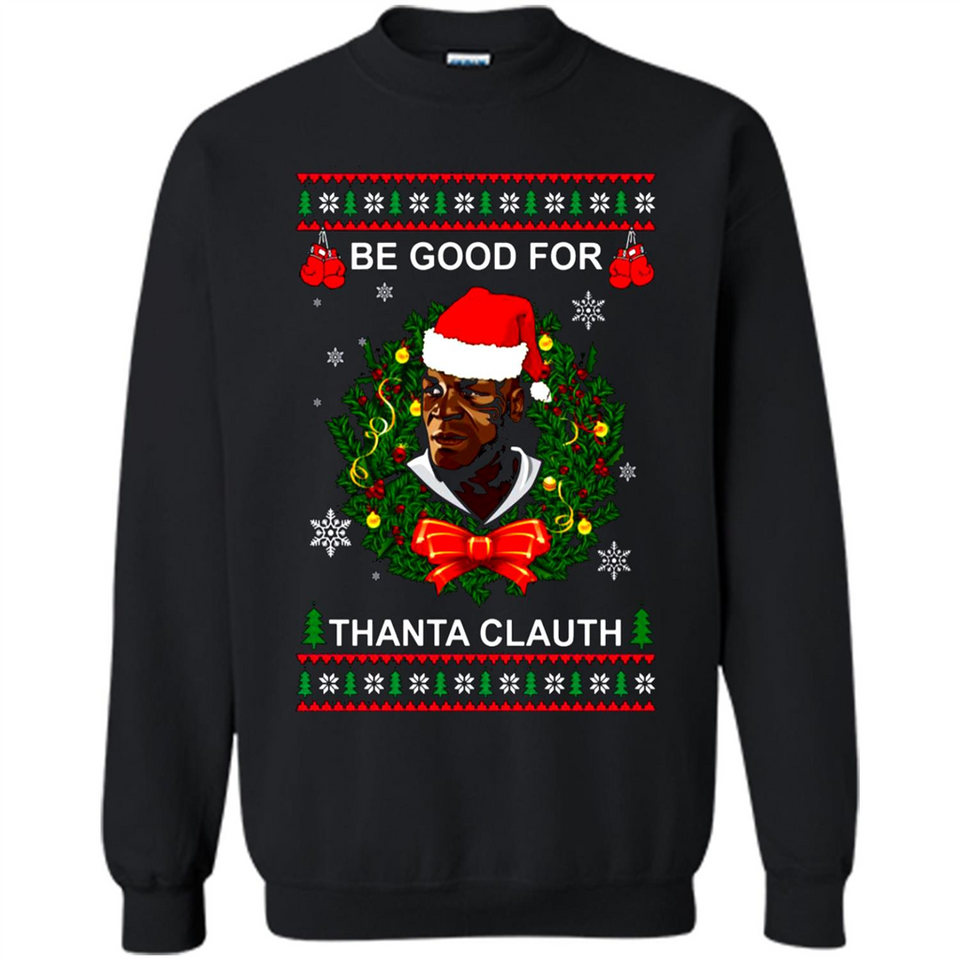 Mike Tyson Thanta Clauth Santa Claus Christmas sweater PINGPONG