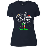Let's Get Elfed Up Funny Drinking Wine Christmas Elf PINGPONG