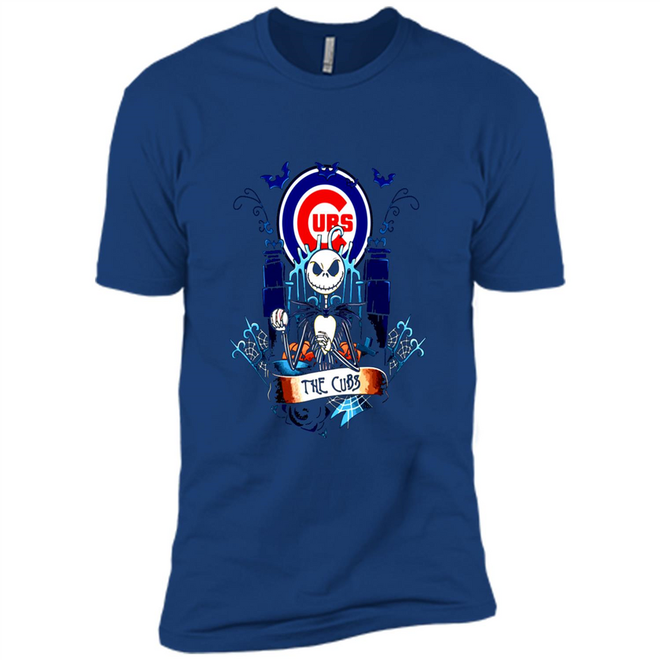 Chicago Cubs Halloween The Nightmare Before Christmas - Premium Short Sleeve T-Shirt