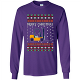 Merry Christmas Forklift ugly sweatshirt PINGPONG