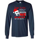 Dear Santa I Really Did Try To Be A Nice Soccer Mom Sweatshirt - Long Sleeve T-Shirt