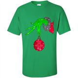GRINCH HAND HOLDING HOUSTON ROCKETS GLITTER CHRISTMAS PINGPONG