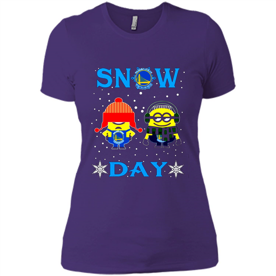 Snow Day Shirt For Golden State Warriors Vs Minion Fans pingpong