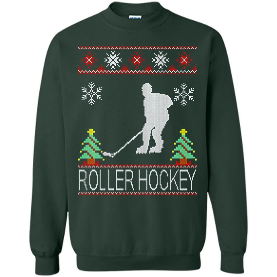 roller hockey Christmas ugly