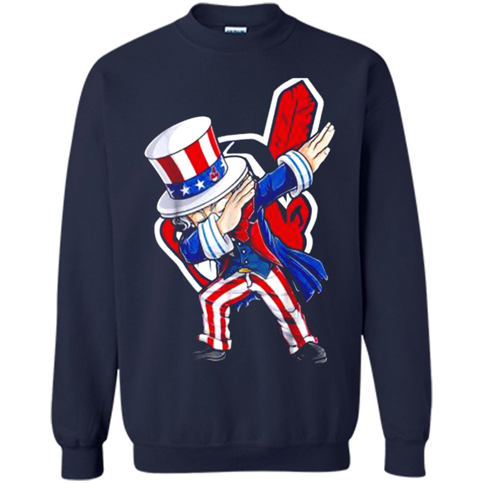 MLB CLEVELAND INDIANS UNCLE SAM DABBING INDEPENDENCE DAY