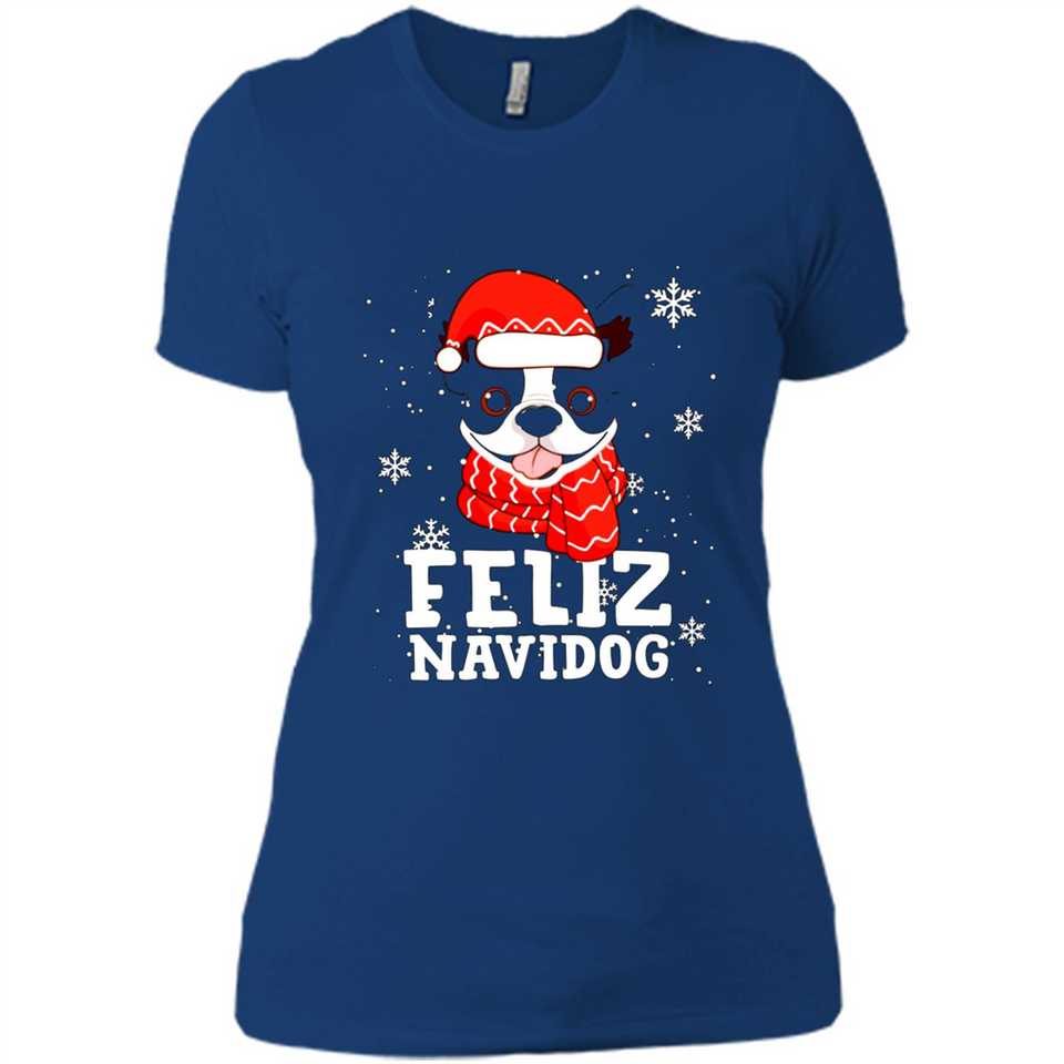 Feliz Navidog Boston Terrier Dog Ugly Xmas Sweater PING PONG