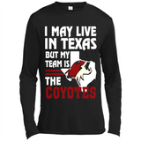 I May Live In Texas But My Team Is The Coyotes - Canvas Long Sleeve T-Shirt