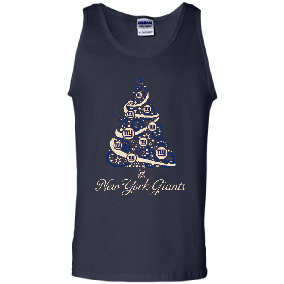 New York Giants NFL Football Team Logo Christmas Tree T-Shirt - Tank Top