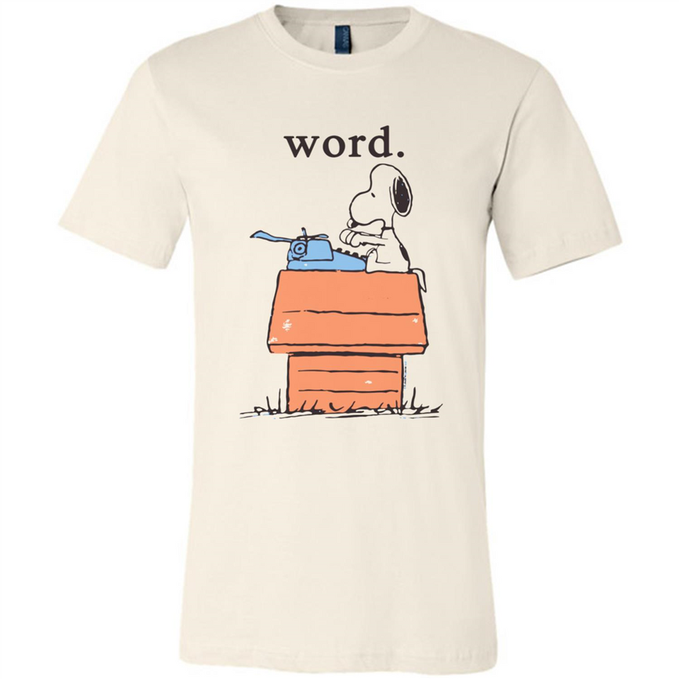 Snoopy Word - Canvas Unisex T-Shirt
