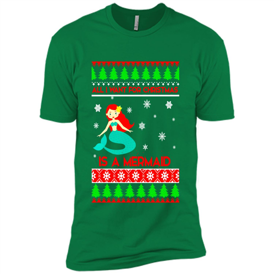All I Want For Christmas Is A Mermaid ugly PINGPONG