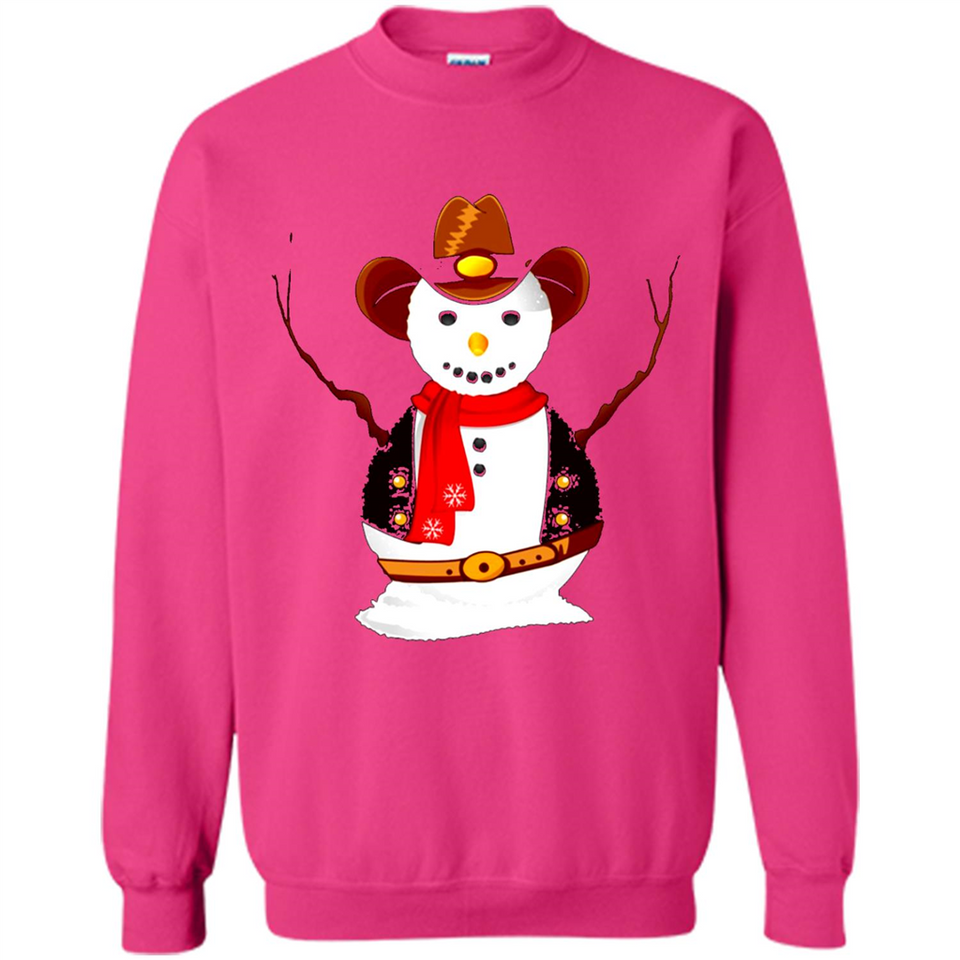 Snowman Cowboy Merry Christmas Xmas