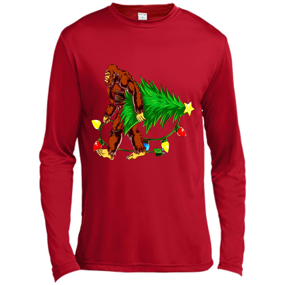 Hugging Christmas Tree Bigfoot PING PONG