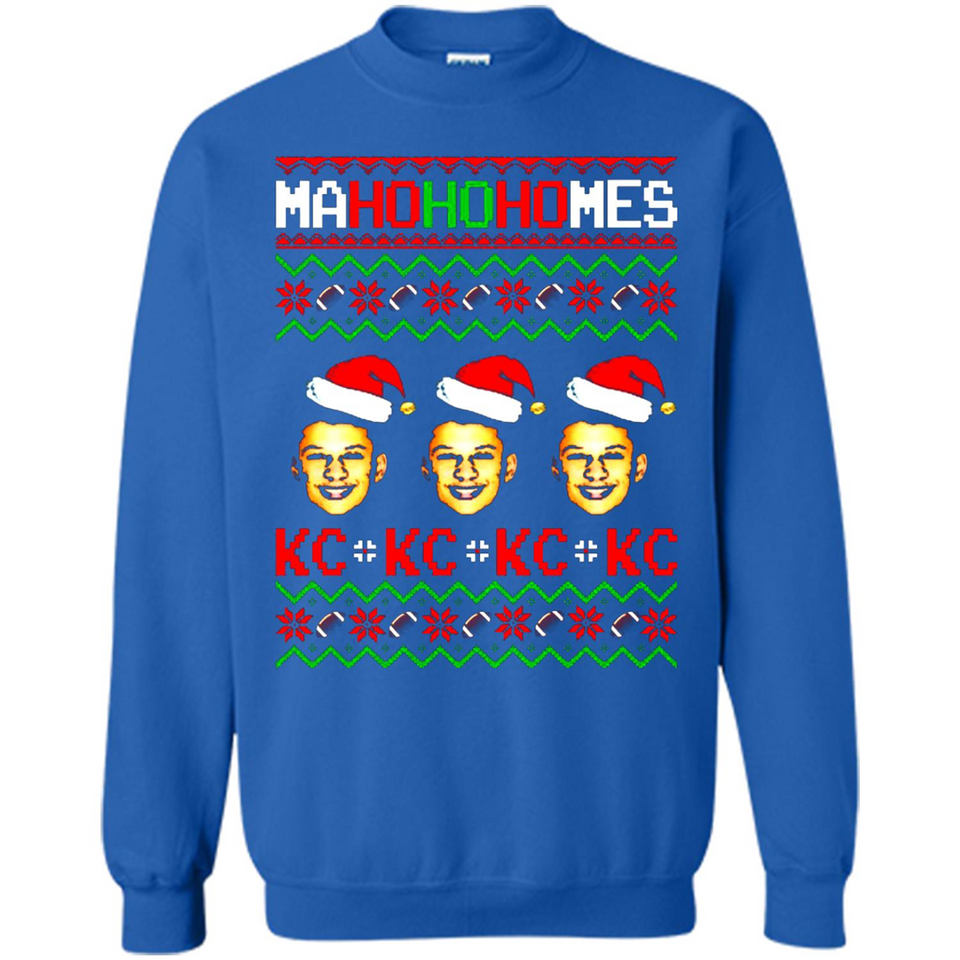 Patrick Mahomes Ma Ho Ho Homes Christmas sweatshirt PINGPONG - Sweatshirt