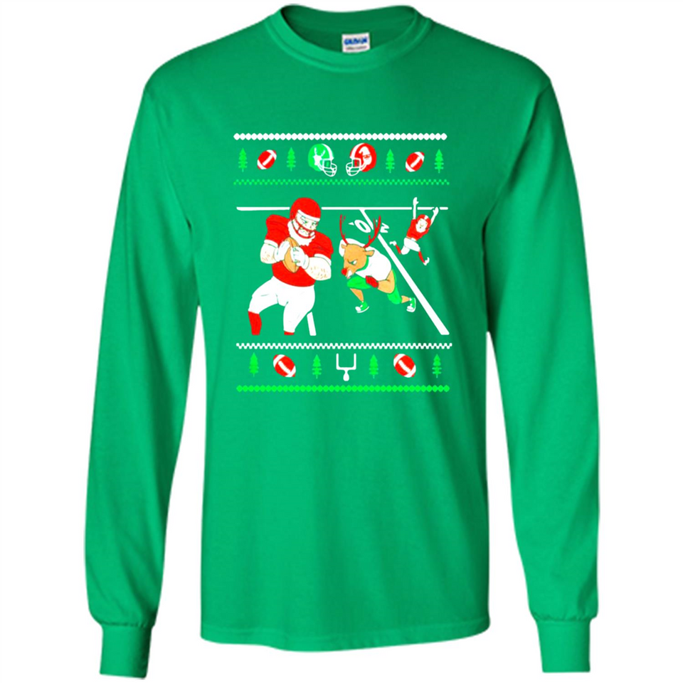 Santa vs Deer Football Ugly Christmas PINGPONG