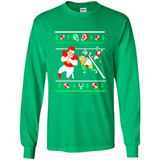 Santa vs Deer Football Ugly Christmas PINGPONG