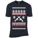 Rifle I Want Rifle Guns For Christmas ugly - Premium Short Sleeve T-Shirt
