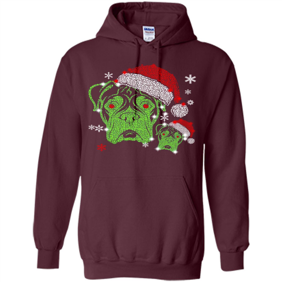 Boxer Dog diamond Christmas - Hoodie