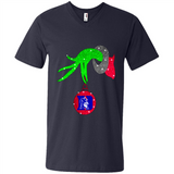 GRINCH HAND HOLDING DUKE BLUE DEVILS GLITTER CHRISTMAS PINGPONG