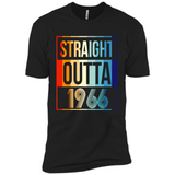 Retro Straight Outta 1966 52 Years Old - Premium Short Sleeve T-Shirt