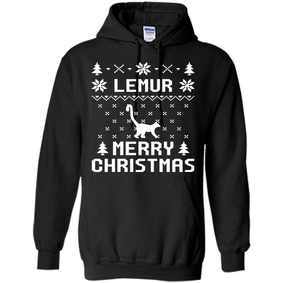 Vintage Tee For Women Men Graphic Shirts Lemur Ugly Christmas Sweater - Hoodie