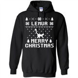 Vintage Tee For Women Men Graphic Shirts Lemur Ugly Christmas Sweater - Hoodie
