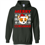 Funny Christmas Santa Corgi Dog Merry Corgmas - Hoodie
