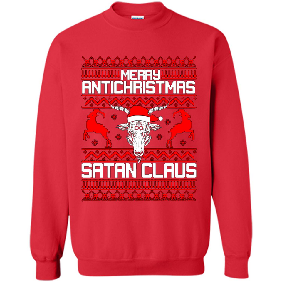 Merry Antichristmas Satan Claus Sweatshirt PINGPONG