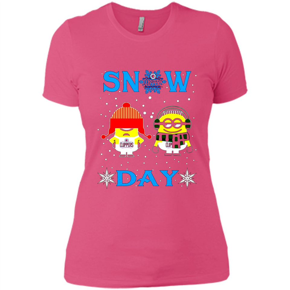 Snow Day Shirt For La Clippers Vs Minion Fans pingpong