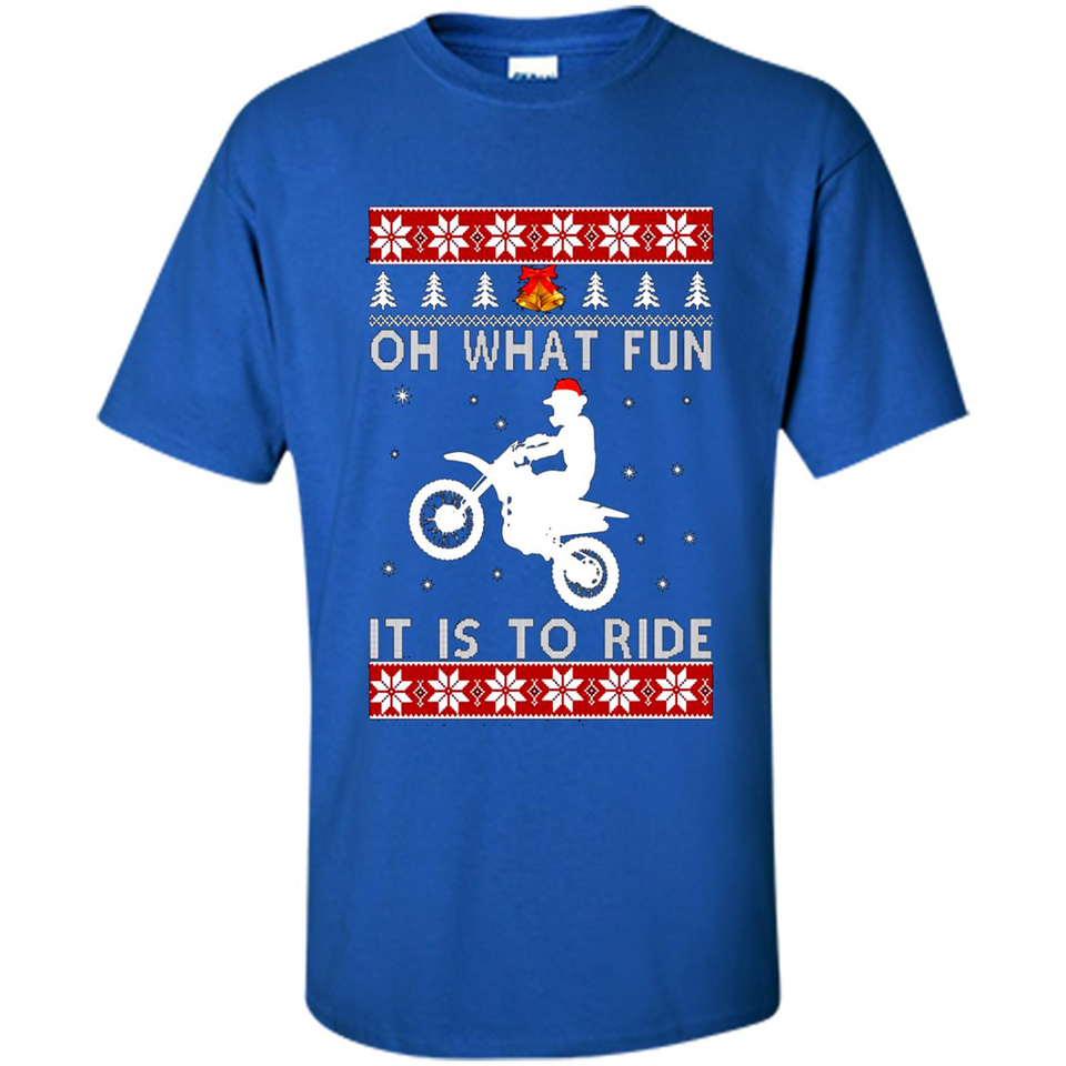 Motocross oh what fun it is to ride Christmas sweater PINGPONG