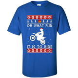 Motocross oh what fun it is to ride Christmas sweater PINGPONG