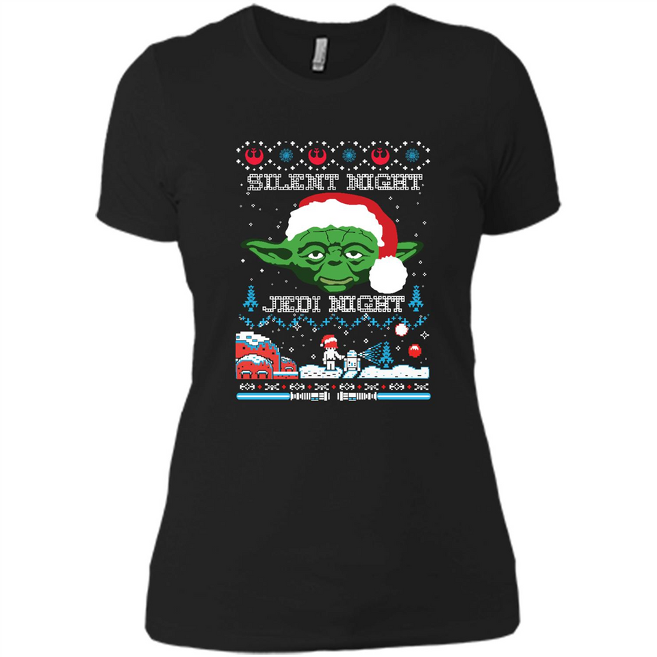 YODA SILENT NIGHT JEDI NIGHT CHRISTMAS UGLY SWEATER