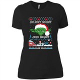 YODA SILENT NIGHT JEDI NIGHT CHRISTMAS UGLY SWEATER