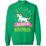Unicorns Are Born In November T Shirt Hoodie Sweater