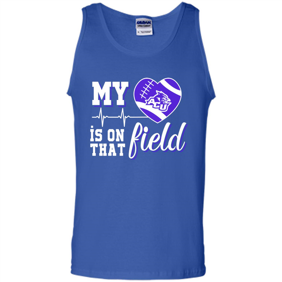 Abilene Christian Wildcats Football My Heart is on that Field - Tank Top
