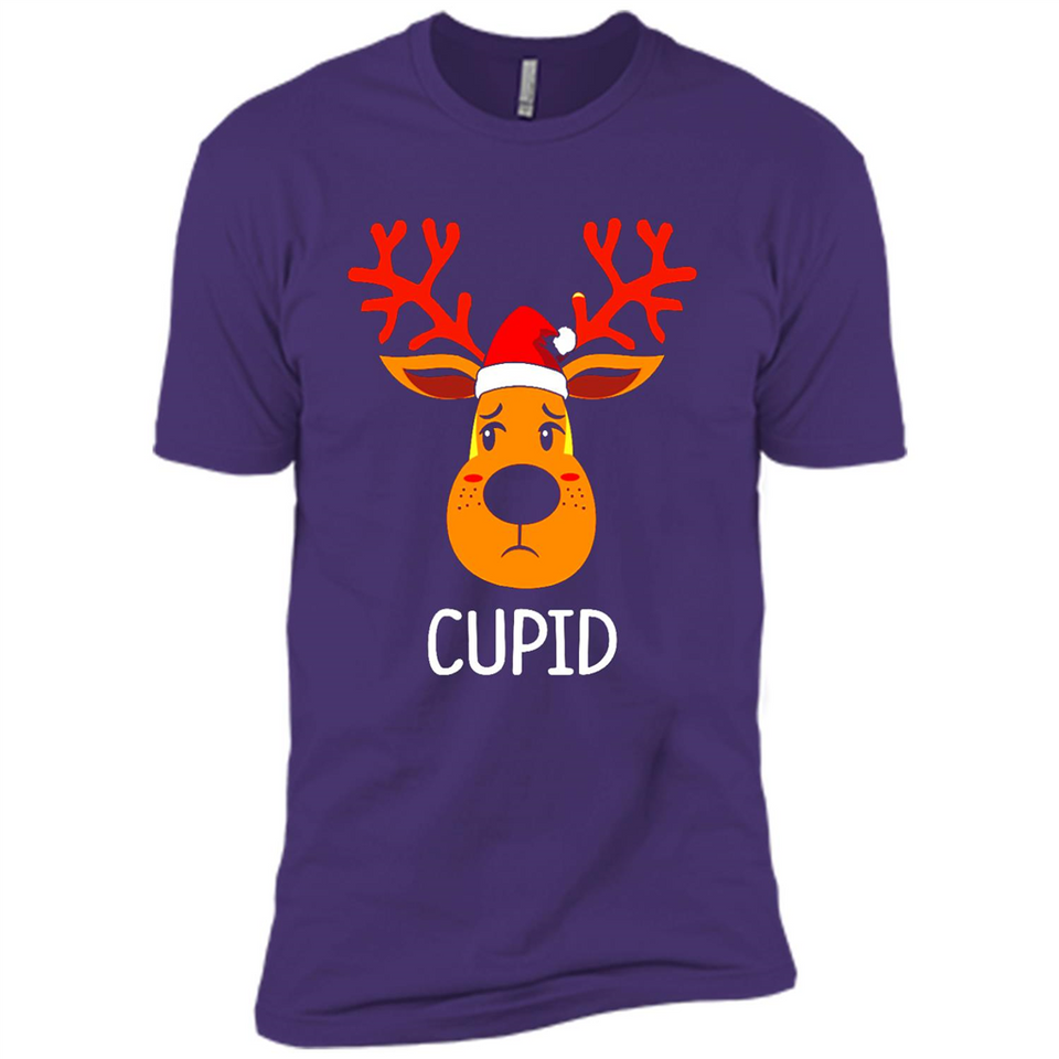 Cupid Santa Claus Funny Xmas Holiday T-Shirt - Premium Short Sleeve T-Shirt