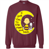 I LOVE YOU TO THE MOON AND BLACK CHARLIE BROWN AND SNOOPY