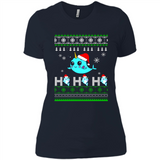 Narwhal christmas sweatshirt hoodie long PINGPONG - Ladies' Boyfriend T-Shirt