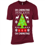 Oh Chemistree, Oh Chemistree Christmas Ugly Sweater - Premium Short Sleeve T-Shirt