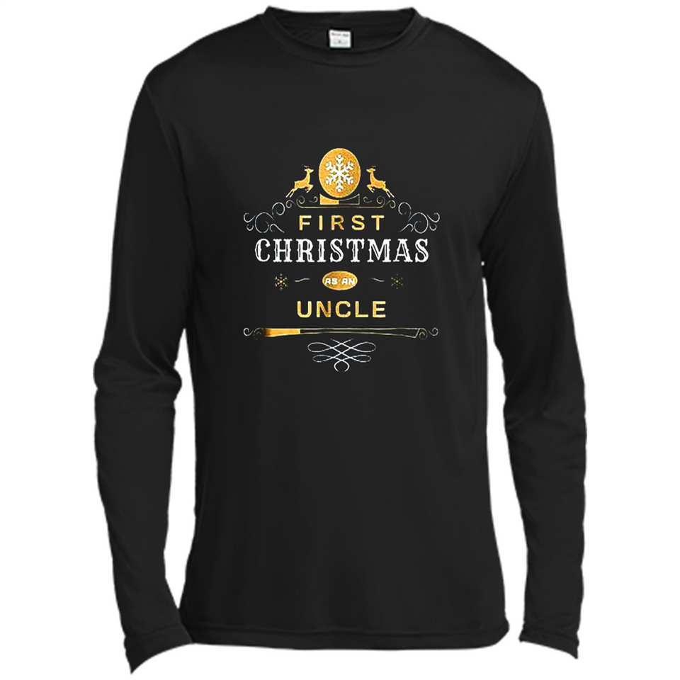 First Christmas as a Uncle - Christmas Family - Canvas Long Sleeve T-Shirt