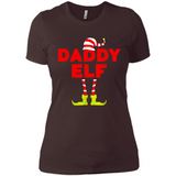 Mens Daddy Elf T-Shirt Funny Matching Christmas Costume - Ladies' Boyfriend T-Shirt