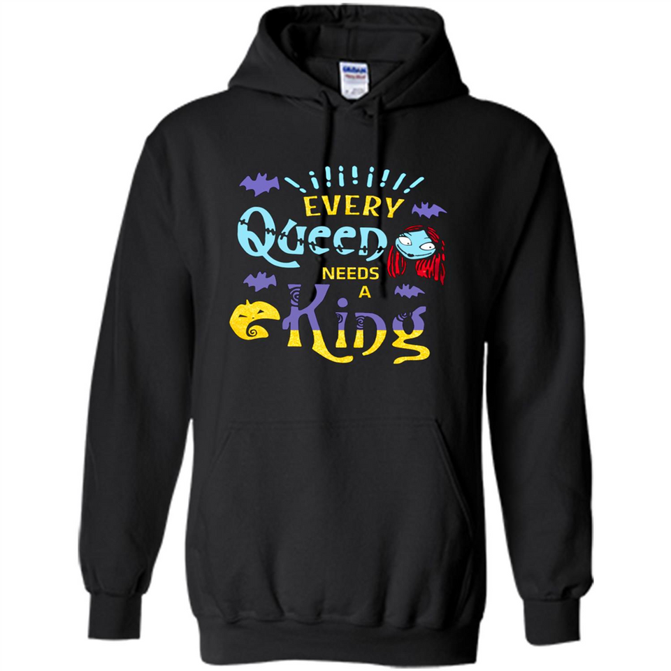 Nightmare Before Christmas Shirt - Sally Glitter Shirt - Every Queen needs a King PINGPONG