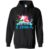 Unicorns are born in Libra Birthday Rainbow Gift Ladies Custom