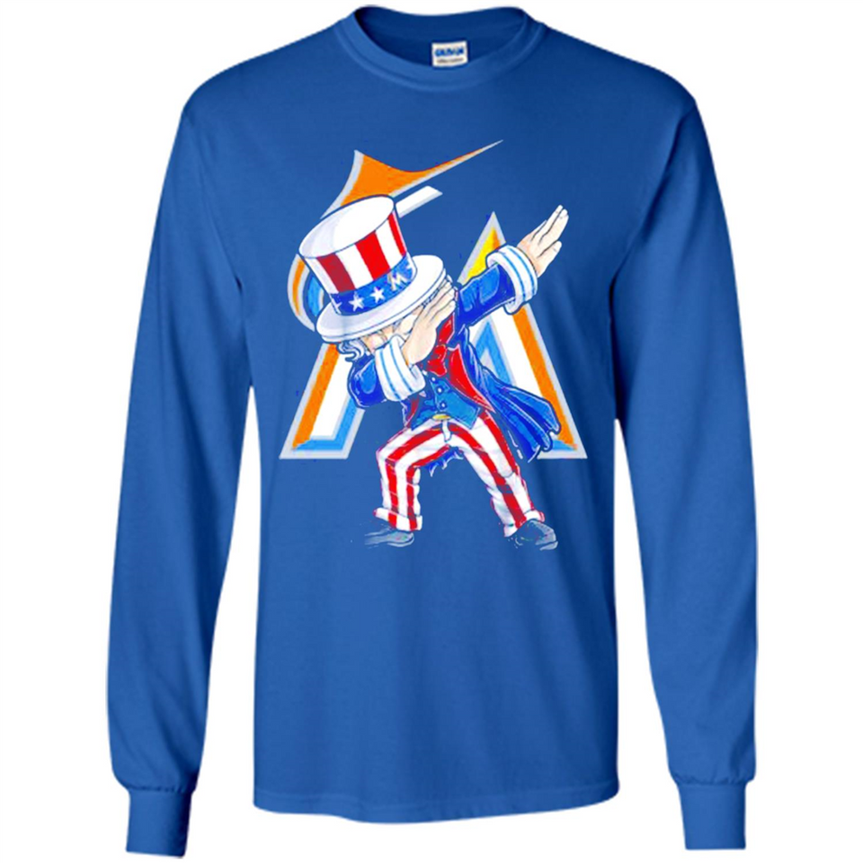 MLB MIAMI MARLINS UNCLE SAM DABBING INDEPENDENCE DAY