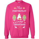 This Fighter Pilot Loves Christmas Tree Shirt with Snowman