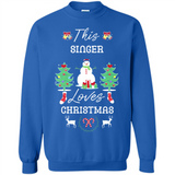 This Singer Loves Christmas Tree Shirt with Snowman