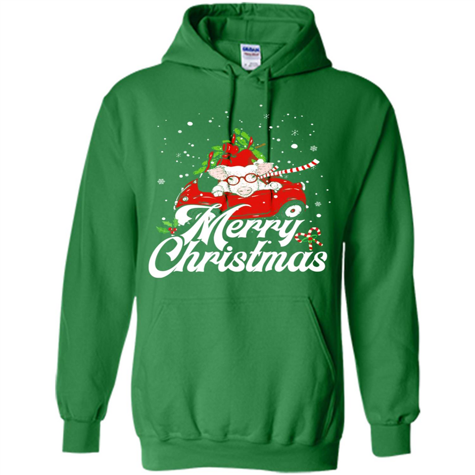 Merry Christmas Pig s - Hoodie